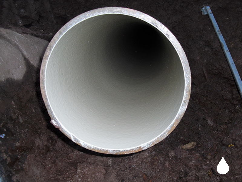 Failure of an internal lining of drinking water pipes